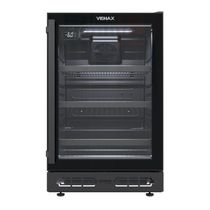 Cervejeira Venax Top Light In 100 82L Com Opção De Embutir 34 Garrafas Preto Fosco 220V