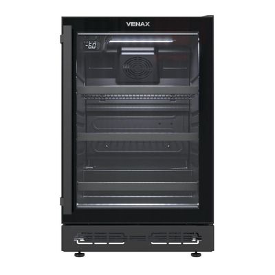 Cervejeira Venax Top Light In 100 82L Com Opção De Embutir 34 Garrafas Preto Fosco 127V