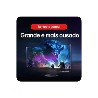 Monitor Gamer LG UltraGear OLED Curvo – Tela OLED 45” 240Hz