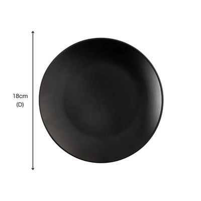 Kit 48 Pratos Plásticos Resistentes 18cm Rasos Servir Sobremesas Restaurante Buffets