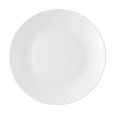 Kit 48 Pratos 18cm Plástico Duro Rasos Coza Restaurante Resistente Reutilizável