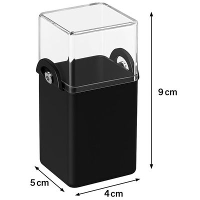 Kit para Restaurante 24 Saleiros e 24 Paliteiros de Mesa 70 ml Coza Plástico Preto