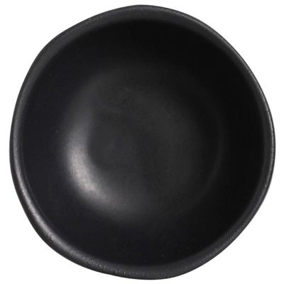 Kit 15 Ramequins 70ml Cerâmica Orgânico Preto Porta Shoyu Buffet Porto Brasil
