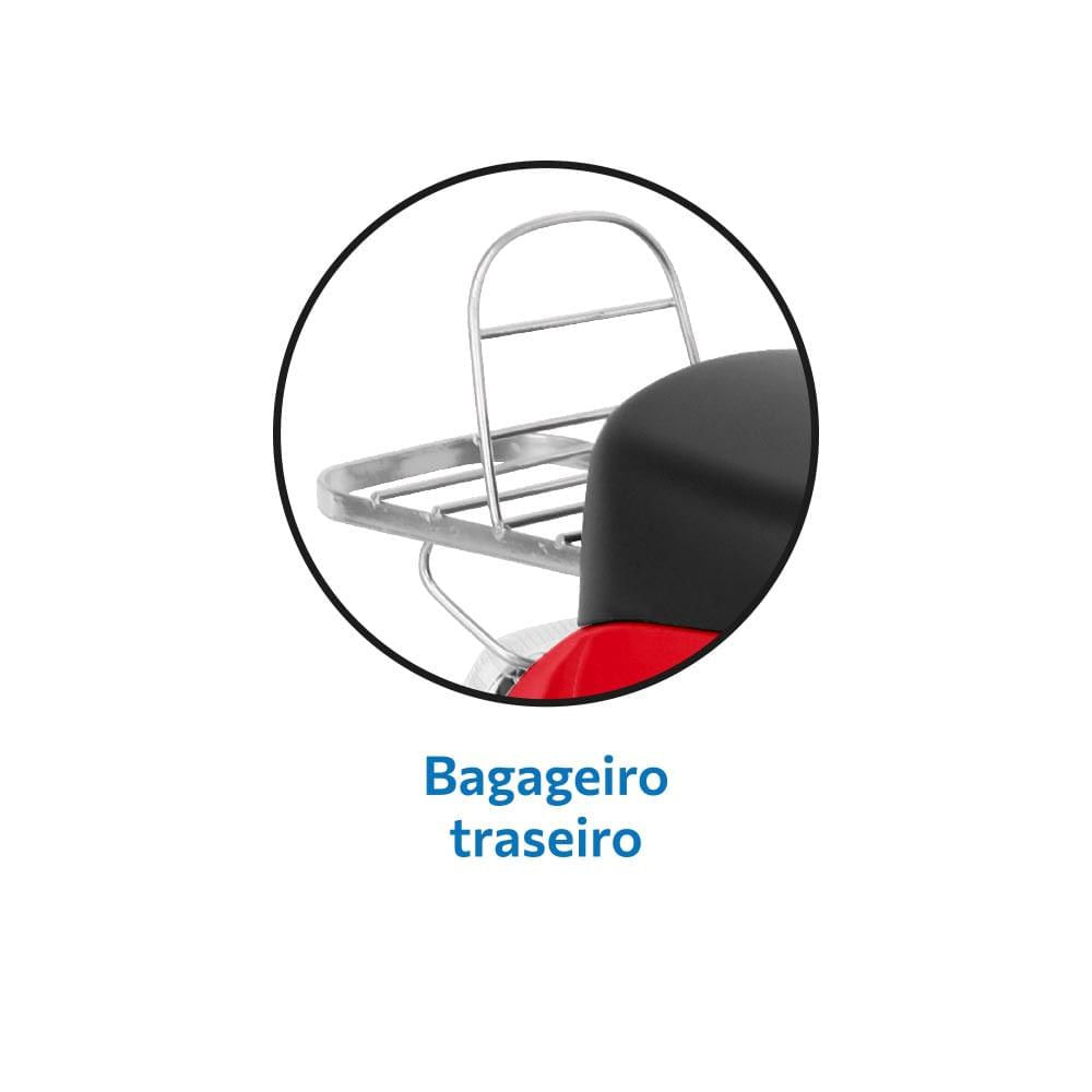 Lambreta Elétrica Vermelha 6V - Bandeirante
