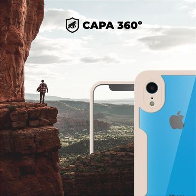 Capa 360 para iPhone XR - Rosa - Gshield
