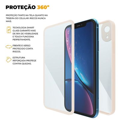 Capa 360 para iPhone XR - Rosa - Gshield