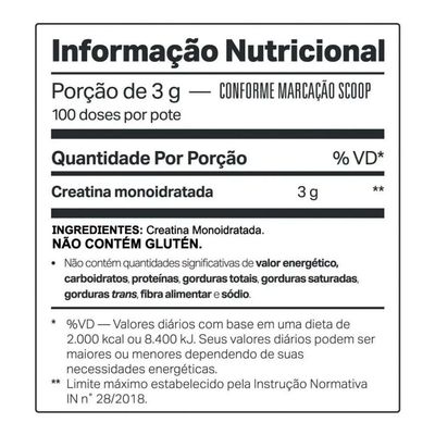 Creadop Creatina Monohidratada 300g