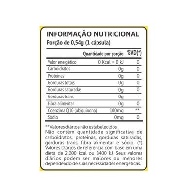 Coenzima Q10 100mg 60 Caps