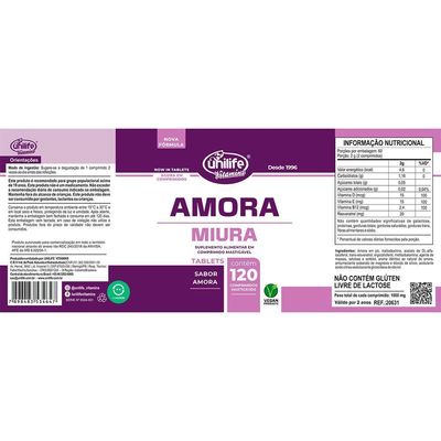 Kit 5 Amora Miura Unilife 120 Comprimidos