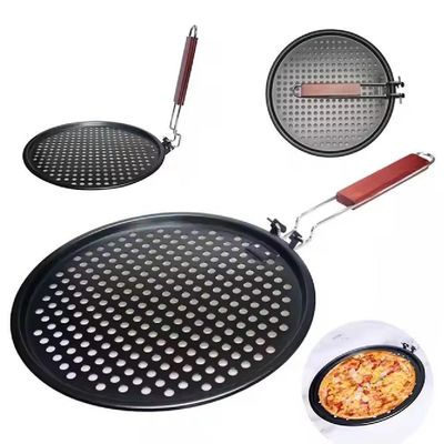 Panela Churrasqueira Antiaderente Com Grelha Retrátil – Ideal Para Churrasco, Pizza E Peixes!