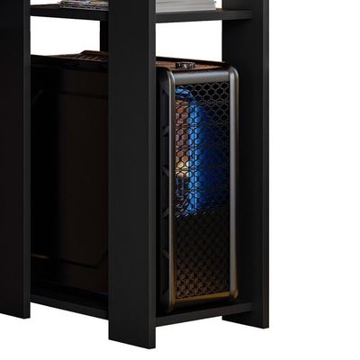 Mesa Para Computador Gamer Slim Preto - Peternella Móveis Preto