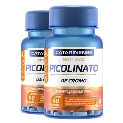 Kit 2 Picolinato De Cromo Catarinense Pharma 60 Cápsulas