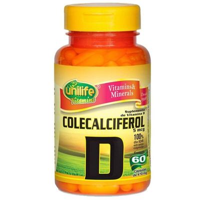 Kit 2 Vitamina D Colecalciferol 60cáps Unilife