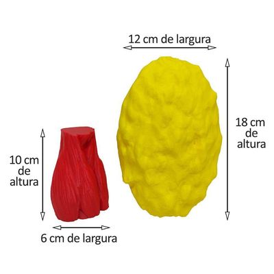 Kit Peças Anatômicas Gordura E Músculo Humano Réplica