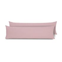 Kit 2 Fronhas Para Travesseiro De Corpo Slim 1,50cm X 50cm - Rose