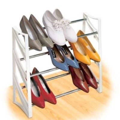 Sapateira Multifuncional 2 Em 1 – Rack Estante Expansível P/ 9 A 18 Pares De Tênis E Salto Alto!