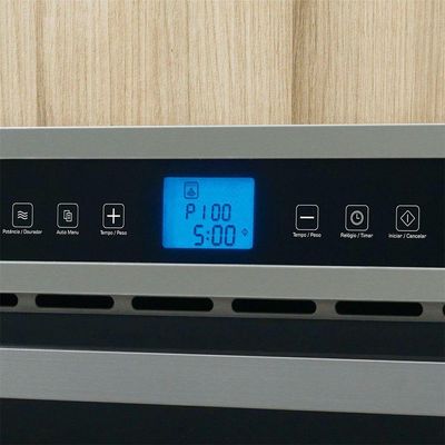 Micro-ondas De Embutir Platinium Grill Fischer Inox 110V