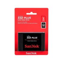 Ssd 1tb Sandisk Plus, Leitura 535mb/s, Gravação 350mb/s, Sata Iii 6gb/s - Sdssda-1t00-g27