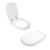 Assento Sanitário Tampa De Vaso Branco Resina Poliester Paris Para Bacia Ideal Standard