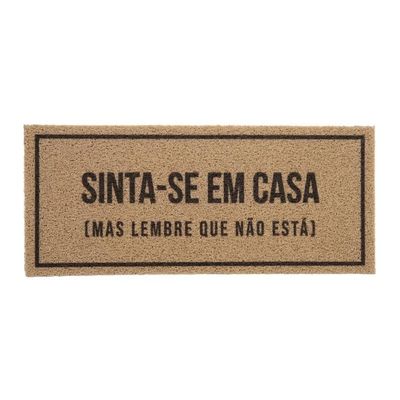 Tapete Capacho Vinil Sinta-se Em Casa 30x70 Print Kapazi