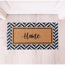 Tapete Capacho Vinil Home Moldura 75x40 Home Kapazi