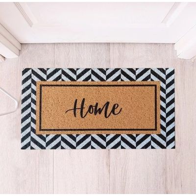 Tapete Capacho Vinil Home Moldura 75x40 Home Kapazi