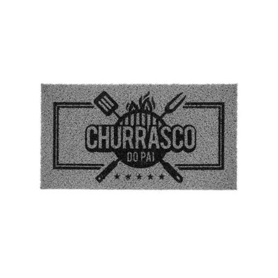 Tapete Capacho Vinil Churrasco Do Pai 75x40 Home Kapazi