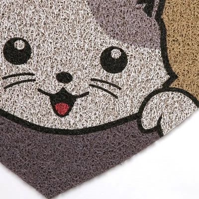 Tapete Capacho Vinil Pet Cat Cute 55cm X 60cm Kapazi
