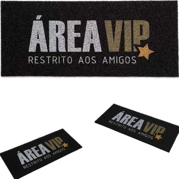 Tapete Capacho Vinil Area Vip 30x70 Print Kapazi