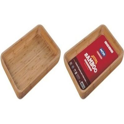 Gamela Bandeja Churrasco Bamboo Retangular 30x45cm - Mor