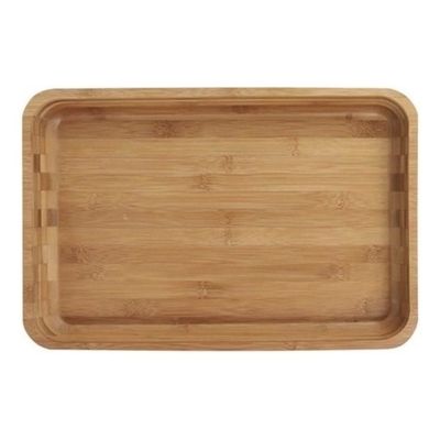 Gamela Bandeja Churrasco Bamboo Retangular 30x45cm - Mor