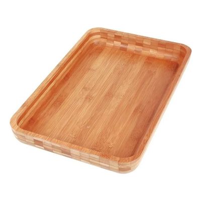 Gamela Bandeja Churrasco Bamboo Retangular 30x45cm - Mor