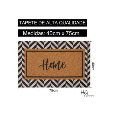 Capacho De Entrada Vinil Home 40cm X 75cm Moldura Kapazi