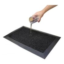 Tapete Sanitizante Pedilúvio Antibactéria 90x130cm Kapazi Preto