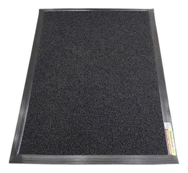 Tapete Sanitizante Pedilúvio Antibactéria 90x130cm Kapazi Preto