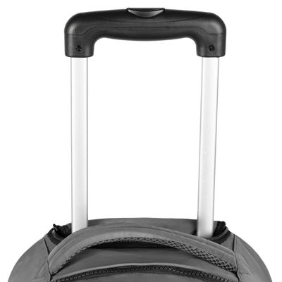 Mochila de Rodinha Juvenil Color Block 4 Rodas U / Cinza