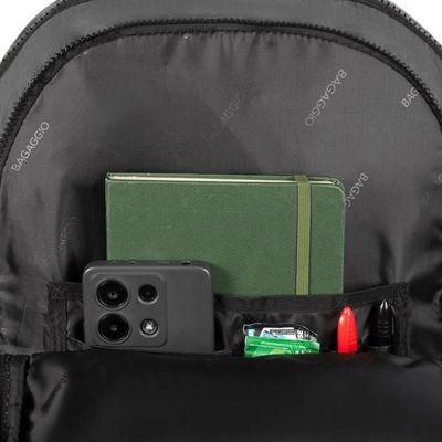 Mochila de Rodinha Juvenil Color Block 4 Rodas U / Cinza