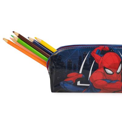 Estojo Escolar Masculino Homem Aranha U / Vermelho