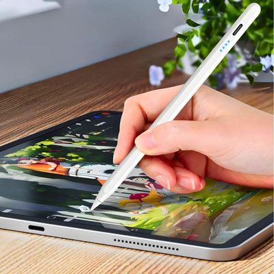 Caneta Digital Universal Touchscreen Ponta Fina - Branca