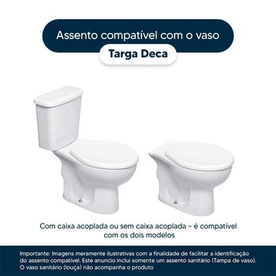 Assento Sanitário Soft Close Targa Caramelo Para Vaso Deca