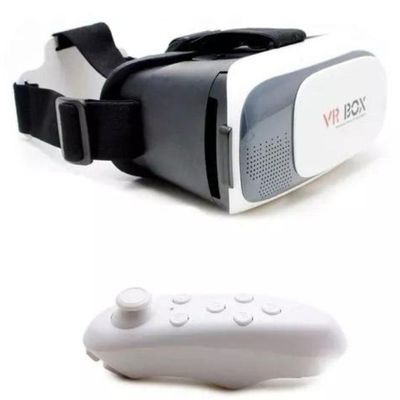 Óculos Vr Box 2.0 Realidade Virtual + Controle Cardboard 3d