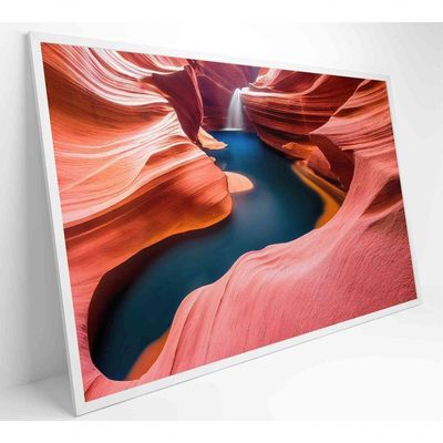 Quadro Natureza Antelope Canyon Medidas 90x60 Cm Tipo De Impressão Tecido Canvas