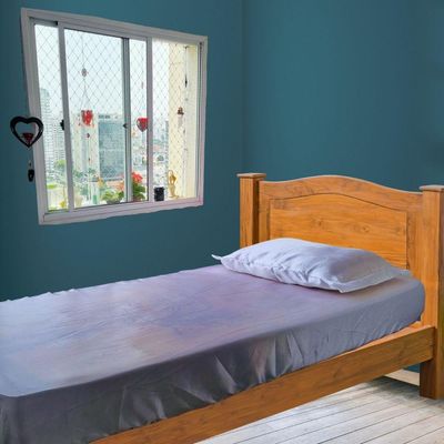 Jogo De Cama Cetim Solteiro 2 Peças Lençol Elástico + Fronha Antifrizz 2 Abas Branco