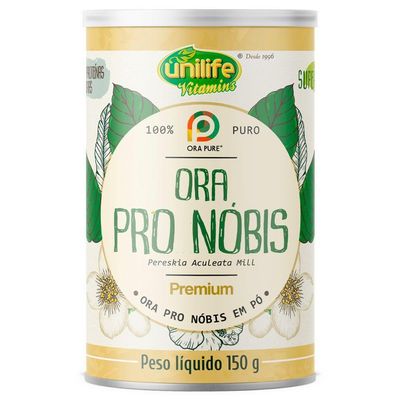 Kit 5 Ora Pro-nóbis Pereskia Aculeata Mill Unilife Em Pó 150g