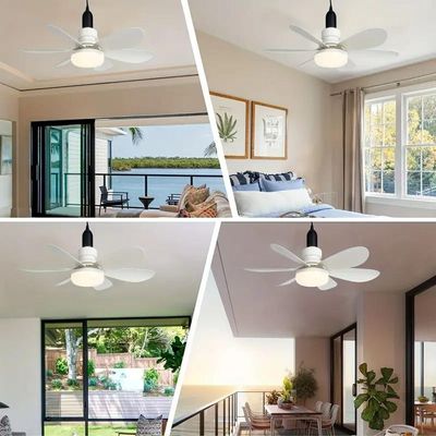 Ventilador De Teto Lâmpada Led 40w Bivolt Branco C- Controle