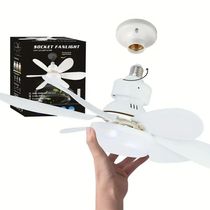 Ventilador De Teto Lâmpada Led 40w Bivolt Branco C- Controle