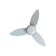 Ventilador De Teto Ventisol Elluz Inverter Controle Remoto Branco Com Cinza Bivolt