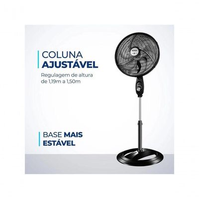 Ventilador De Coluna Mondial Vsp-40c-b 40cm 6 Pas 220V