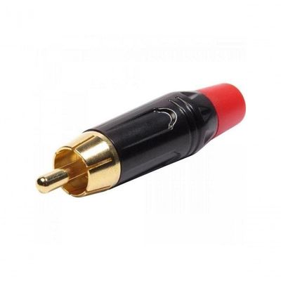 Plug Rca Metal Com Parte Inferior Vermelha Pgrc0022 Storm Pct 10
