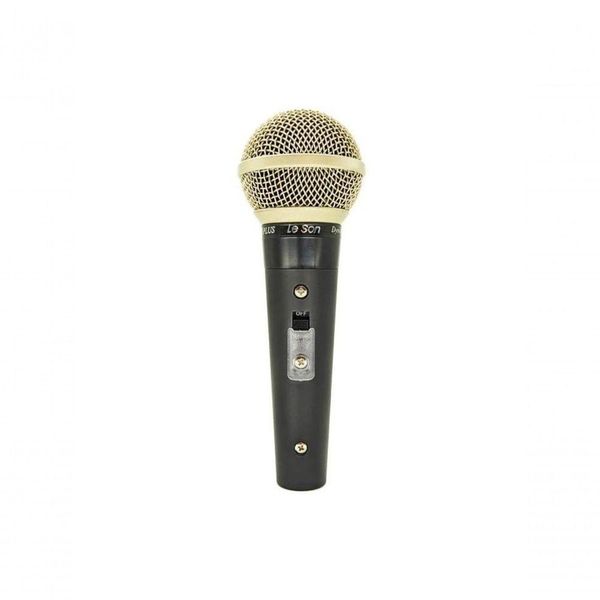 Microfone Dinamico Leson Sm58 Plus Preto